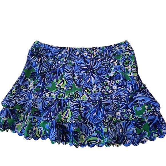 Lilly Pulitzer Women's High Rise Luxletic Perilla Athletic Skort Abaco Blue XL - Picture 4 of 12